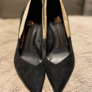 dolce vita size 8.5 black suede heels